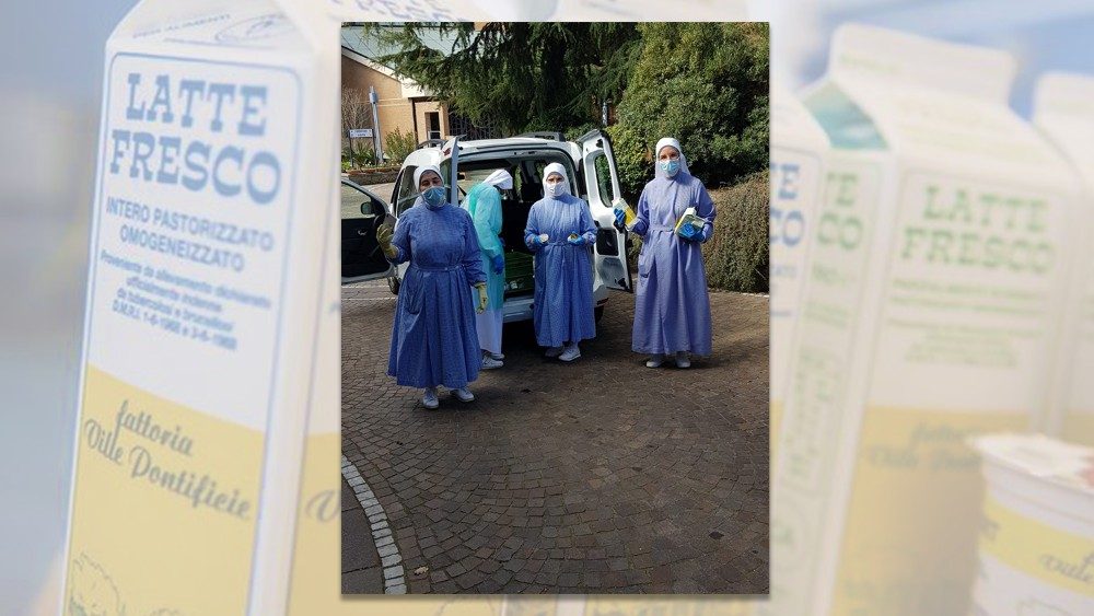 Sestry z komunity v izolácii si prevzali dary od pápeža