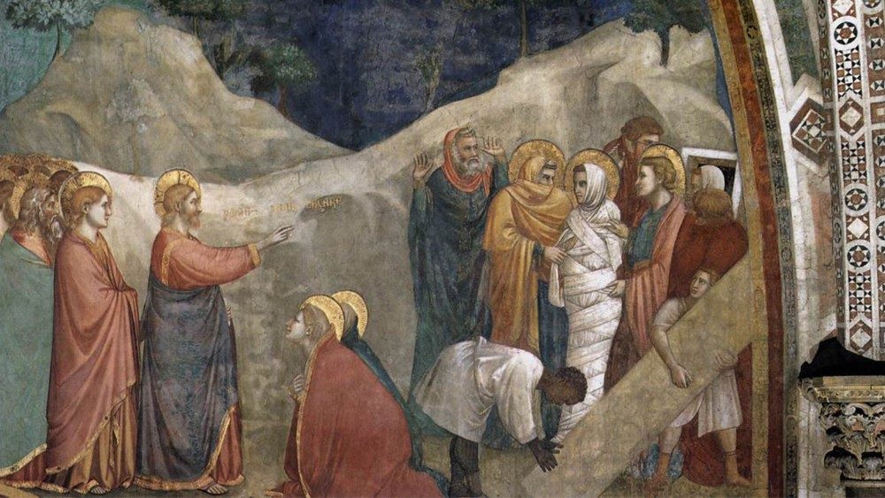  Lazarjevo vstajenje, freska
