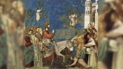 Giotto (cca. 1300): Intrarea în Ierusalim a Domnului