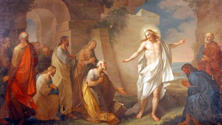 Воскресший Христос и апостолы