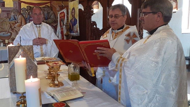 2020.07.02 Bishop Kiro Stojanov of Skopje in the Strumica Cathedral, North Macedonia