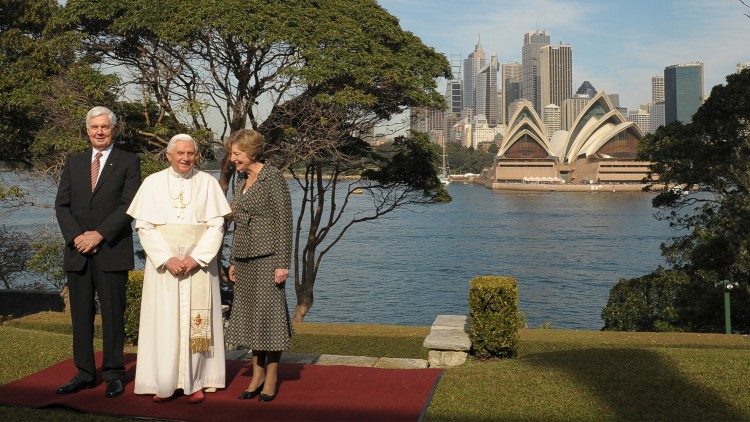 Papst Benedikt XVI. in Sydney zum Weltjugendtag 2008