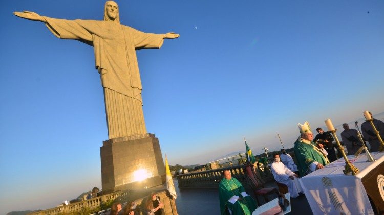 Cristo Redentor en el Corcovado., Brasil. 