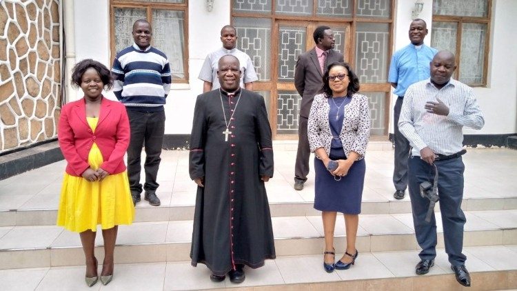Archbishop Msusa with Catholic Kuwala FM taskforce