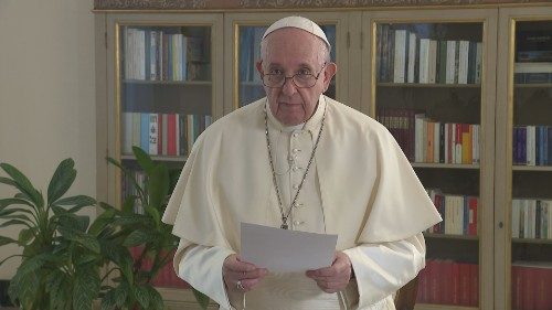 2020.09.25 videomessaggio Papa Francesco, ONU 75 anni  