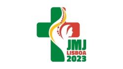 Logo officiel des JMJ de Lisbonne, prévus du 1er au 6 août 2023.