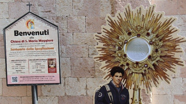 Il Santuario della Spogliazione ad Assisi dove si conserva il corpo di Carlo Acutis