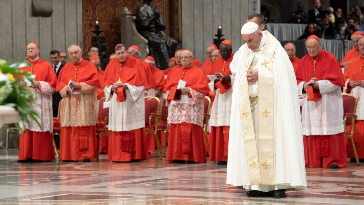 Pope Francis presides during the Consistory creating new Cardinals in October 5, 2019