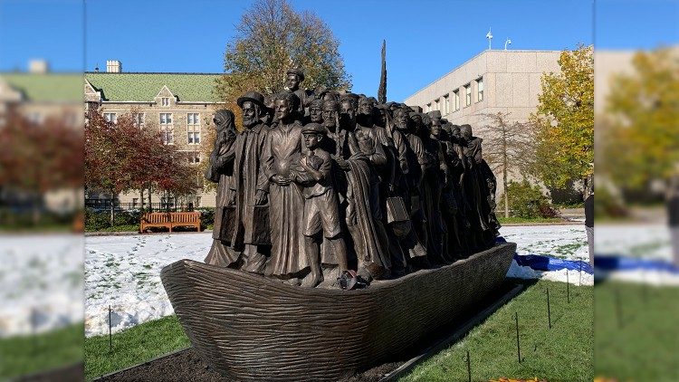 A replica of Angels Unawares in Boston, U.S.A.