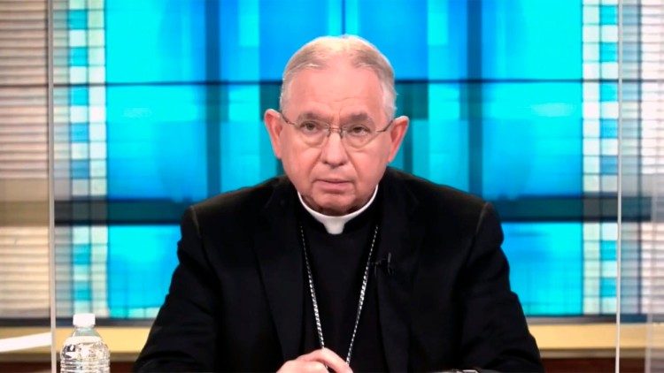 El Arzobispo José Gomez, Presidente de la Conferencia de Obispos Católicos de los Estados Unidos, en una foto de archivo