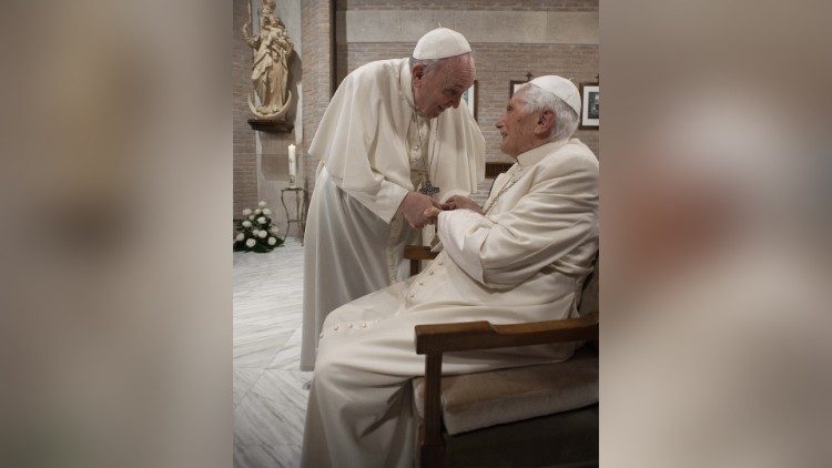 Pope Francis and Pope emeritus Benedict XVI