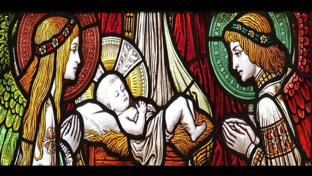 Representación artística del "Nacimiento del Hijo de Dios".