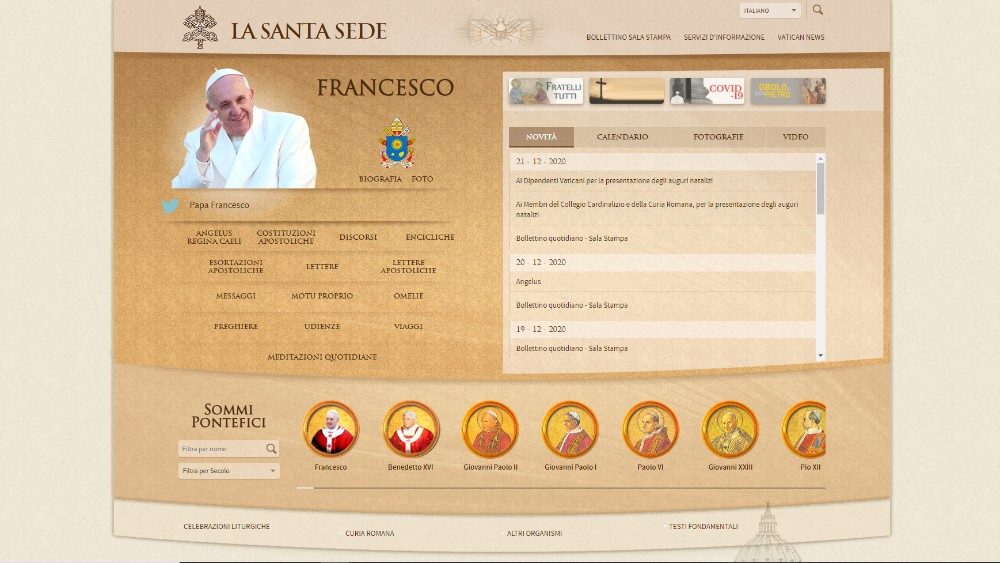 Ilustračná snímka: Domovská stránka Vatican.va