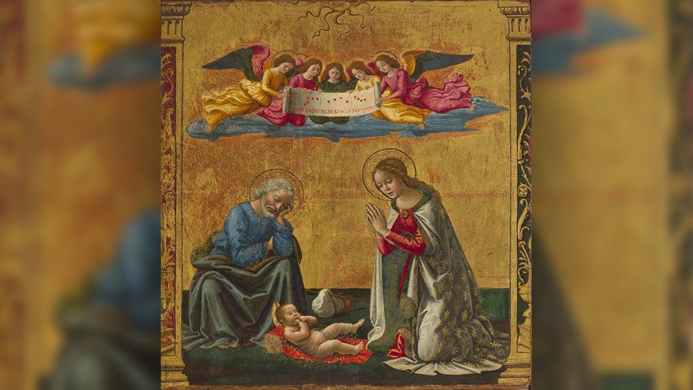 Domenico Bigordi dit "il Ghirlandaio" (1449 - 1494), "Nativité", vers 1492. © Musei Vaticani