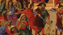 Una representación del episodio de la Masacre de los Inocentes relatado por el Evangelio según San Mateo