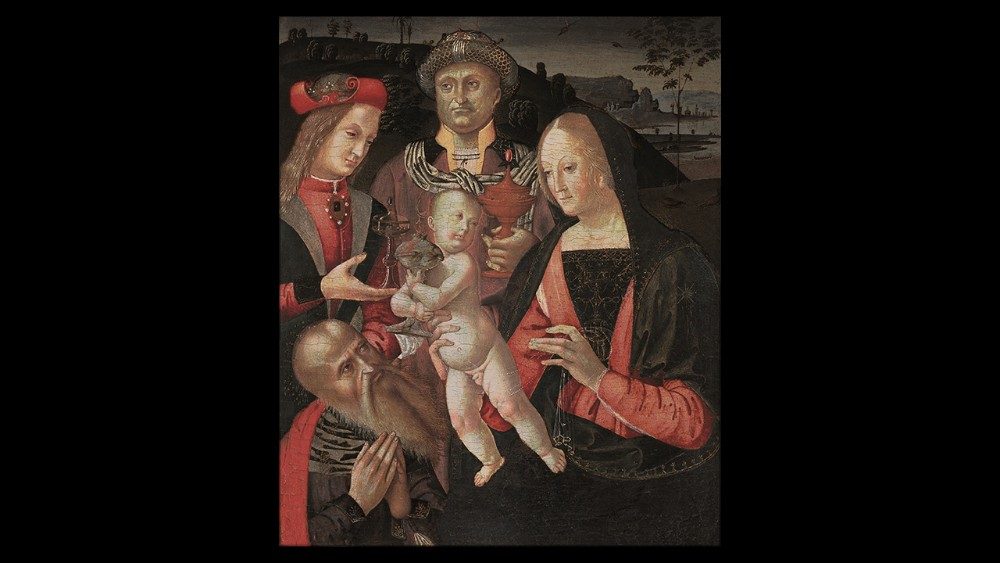 Bernardino di Mariotto dello Stagno, "L'Adoration des Mages" (fin XVe-début XVIe siècle) © Musei Vaticani