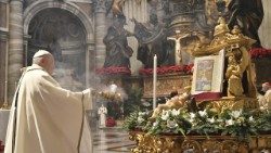 Ferenc pápa Vízkereszt ünnepén szentmisét mutatott be a Szent Péter bazilikában
