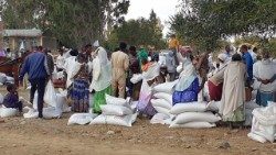 סיוע במזון מטעם הכנסייה, מחוז טיגראי, אתיופיה