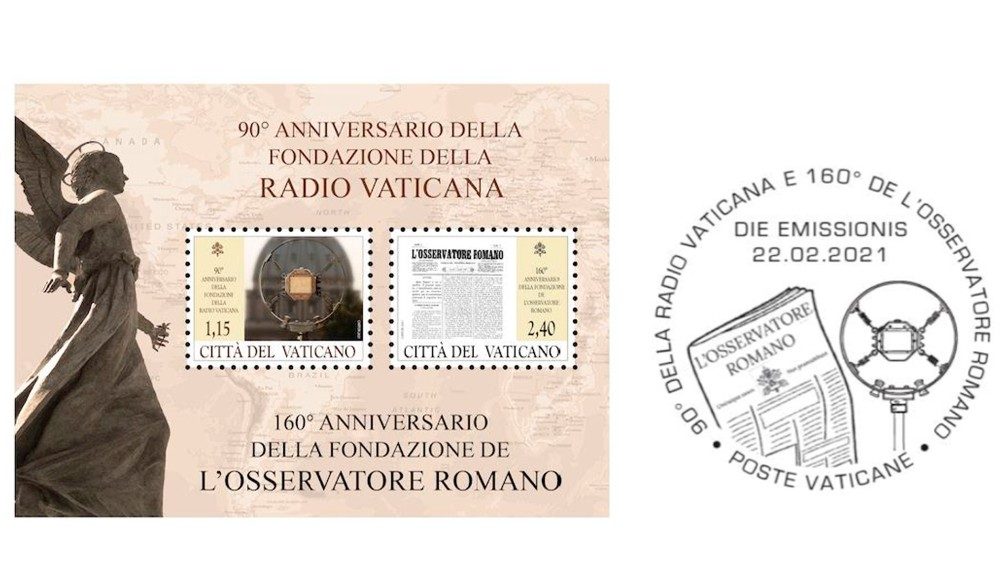 Francobollo 90 anni della Radio Vaticana