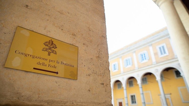 The entrance to the offices of the Congregation for the Doctrine of the Faith