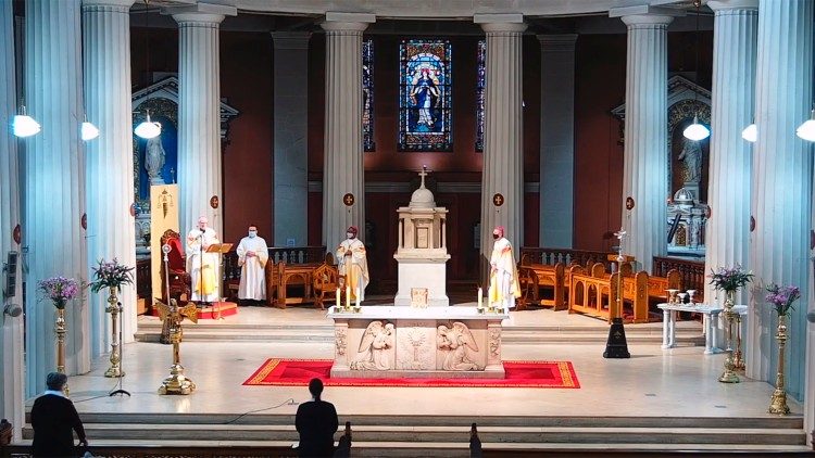 Archbishop of Dublin Dermot Farrell being installed at St Mary's Pro Cathedral, Dublin