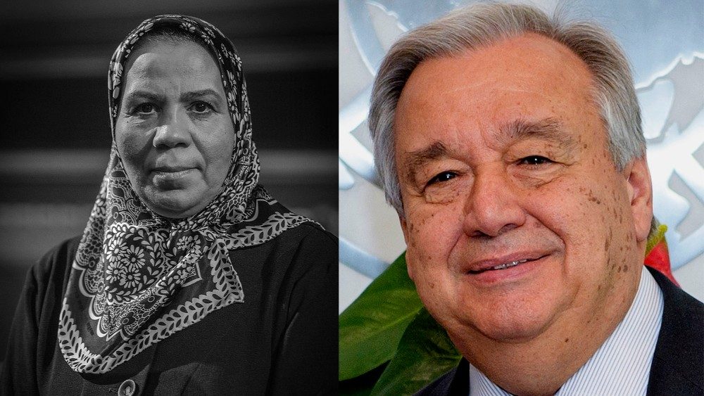 Latifa Ibn Ziatenová a António Guterres, generálny sekretár OSN