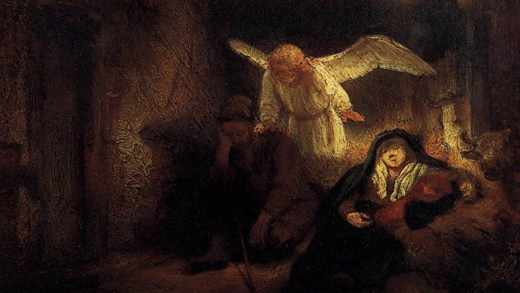 Utsnitt av Rembrandts «Josefs drøm» 