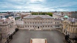 Leinster House, le siège du Parlement irlandais à Dublin.