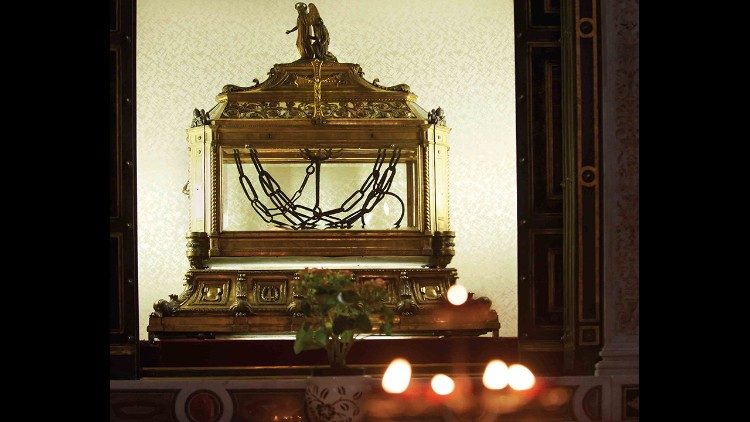 Relikvieskrin i kirken San Pietro in Vincoli i Roma
