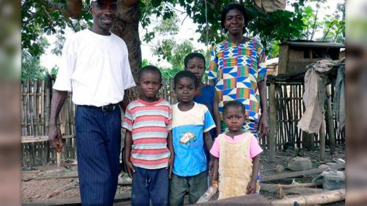 Rodina Gérarda a Julie z Ghany