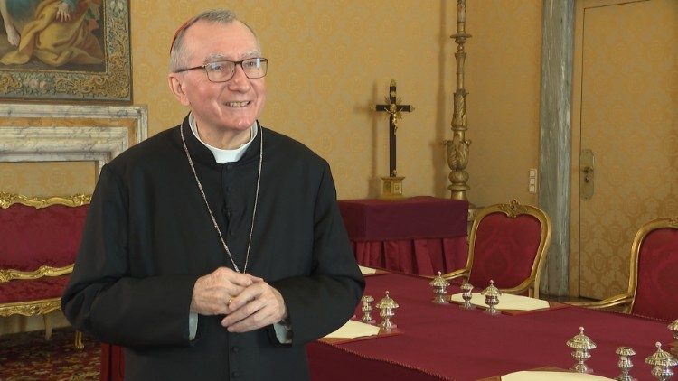 Imagen de archivo: Entrevista al cardenal Pietro Parolin sobre el  próximo viaje del Papa a Iraq