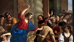 Gesù cacciò i mercanti dal tempio