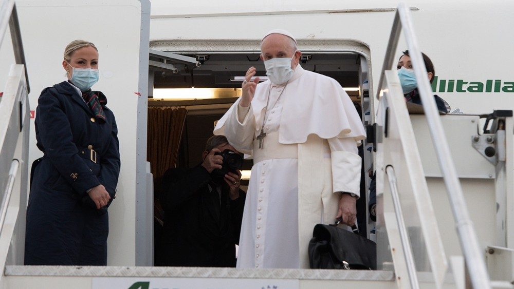 2021.03.05 La partenza da Roma Papa Iraq