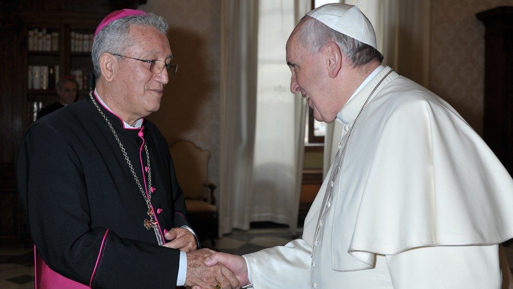 Dom Pedro Carlos Zilli foi recebido pelo Papa Francisco em novembro de 2014