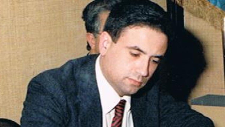 Una delle rare foto di Rosario Livatino, il giudice agrigentino ucciso dalla mafia il 21 settembre 1990