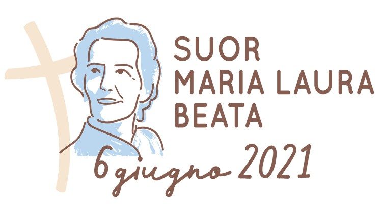 Le logo officiel pour la béatification de soeur Mainetti.