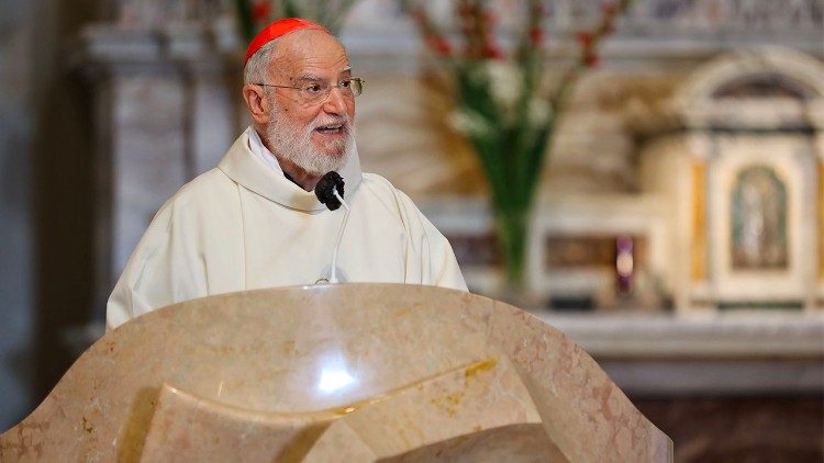 El cardenal durante su discurso.