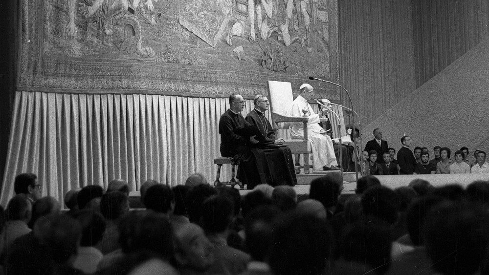 The inauguration of the Paul VI Hall on 30 June 1971 