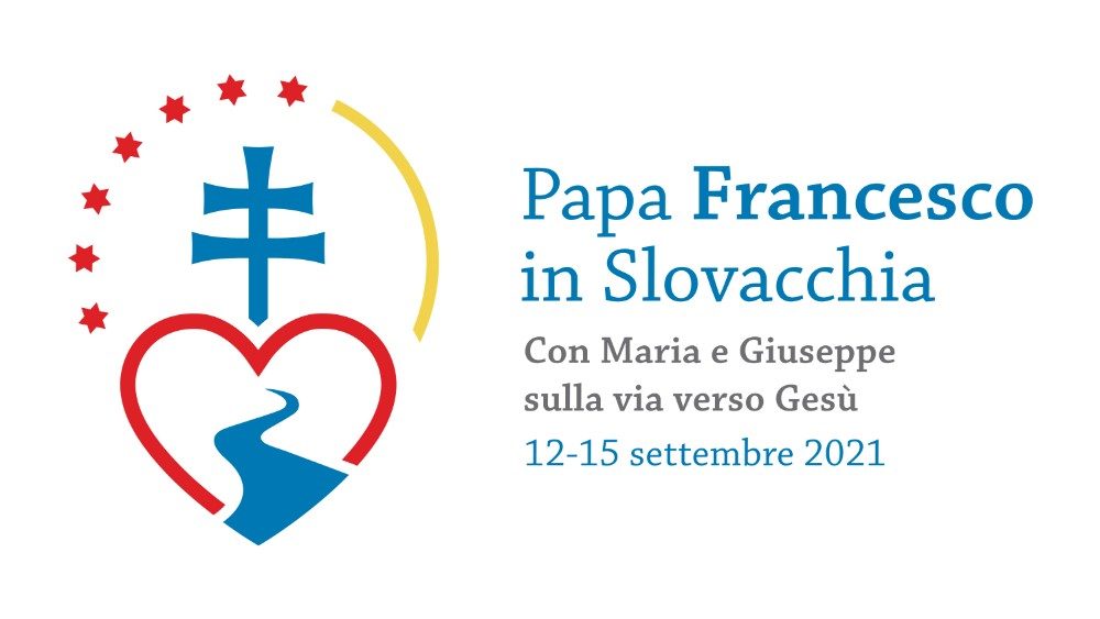 Logotipo da Viagem Apostólica do Papa à Eslováquia de 12 a 15 de setembro próximo