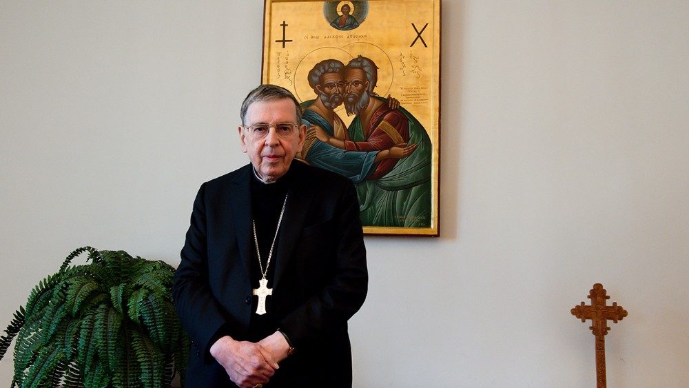 El cardenal Koch en la sede de su dicasterio