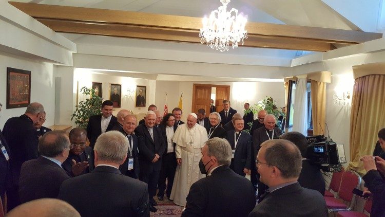Podczas pielgrzymki na Słowację Papież Franciszek spotkał się z jezuitami