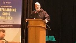 Cardinal Seán Patrick O’Malley speaking during the Safeguarding conference