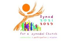 Logo du synode pour une Église synodale. 