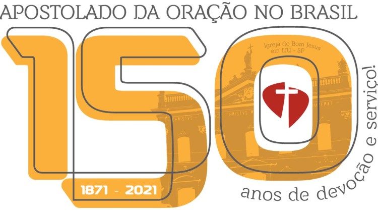 Logo kỷ niệm 150 năm thành lập Mạng lưới Cầu nguyện Toàn cầu của Brazil