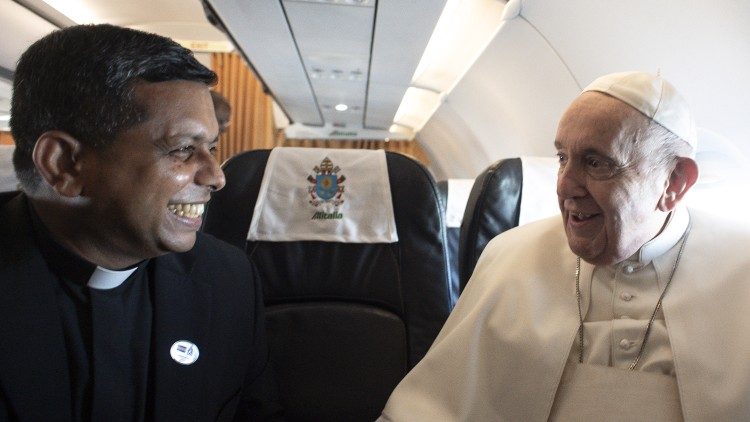 Pope Francis and Monsignor George Jacob Koovakad