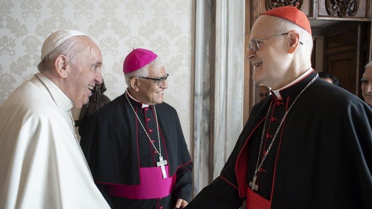 Papa Francesco encontra o cardeal Scherer (09.10.2021)