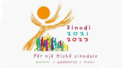 2021.10-12 Logo del Sinodo in albanese : Sinodi 2021 - 2023
