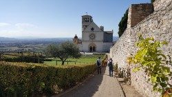 A view of the Basilica of St. Francis in Assisi