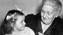 Die italienische Pädagogin Maria Montessori (1870-1952)