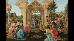 L'Adoration des mages par Sandro Botticelli en 1482. 